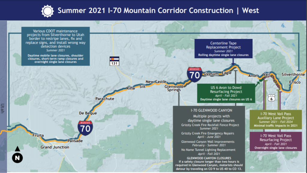 CDOT's summer travel planning guide for the Interstate 70 mountain 